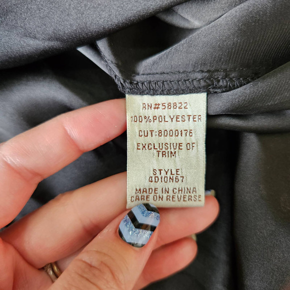 Max Studio Specialty Sz S Whimsigoth‎ Chic VTG Black Gold Halter Sequin Dress - Picture 13 of 13